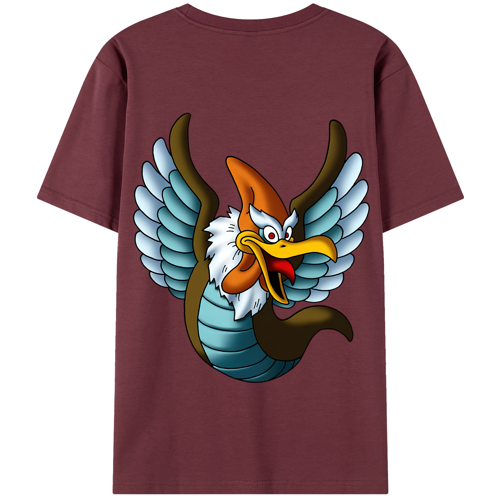 （画像用） ドラゴンクエスト Doragon Kuesuto Dragon Quest 綿100％半袖Tシャツ（背面プリント）